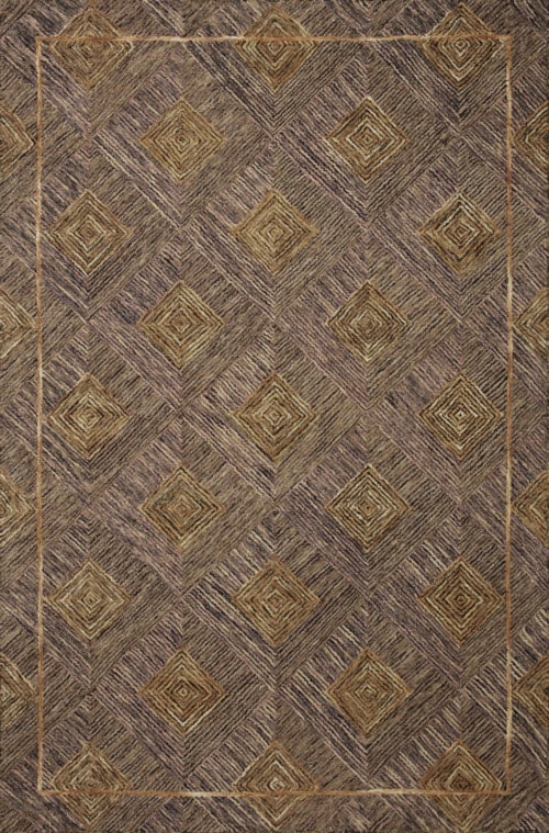 2'-3" x 3'-9" Plum / Gold Rug
