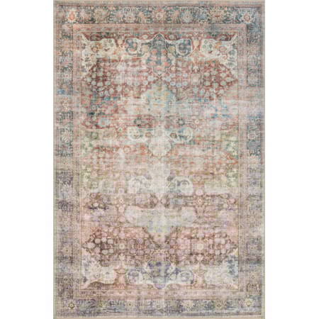 1'6" x 1'6" Brick / Multi Rug