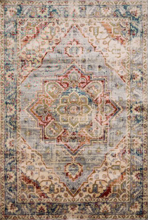 18" x 18" Oatmeal / Multi Sample Rug