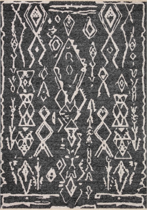 18" x 18" Charcoal / Dove Sample Rug