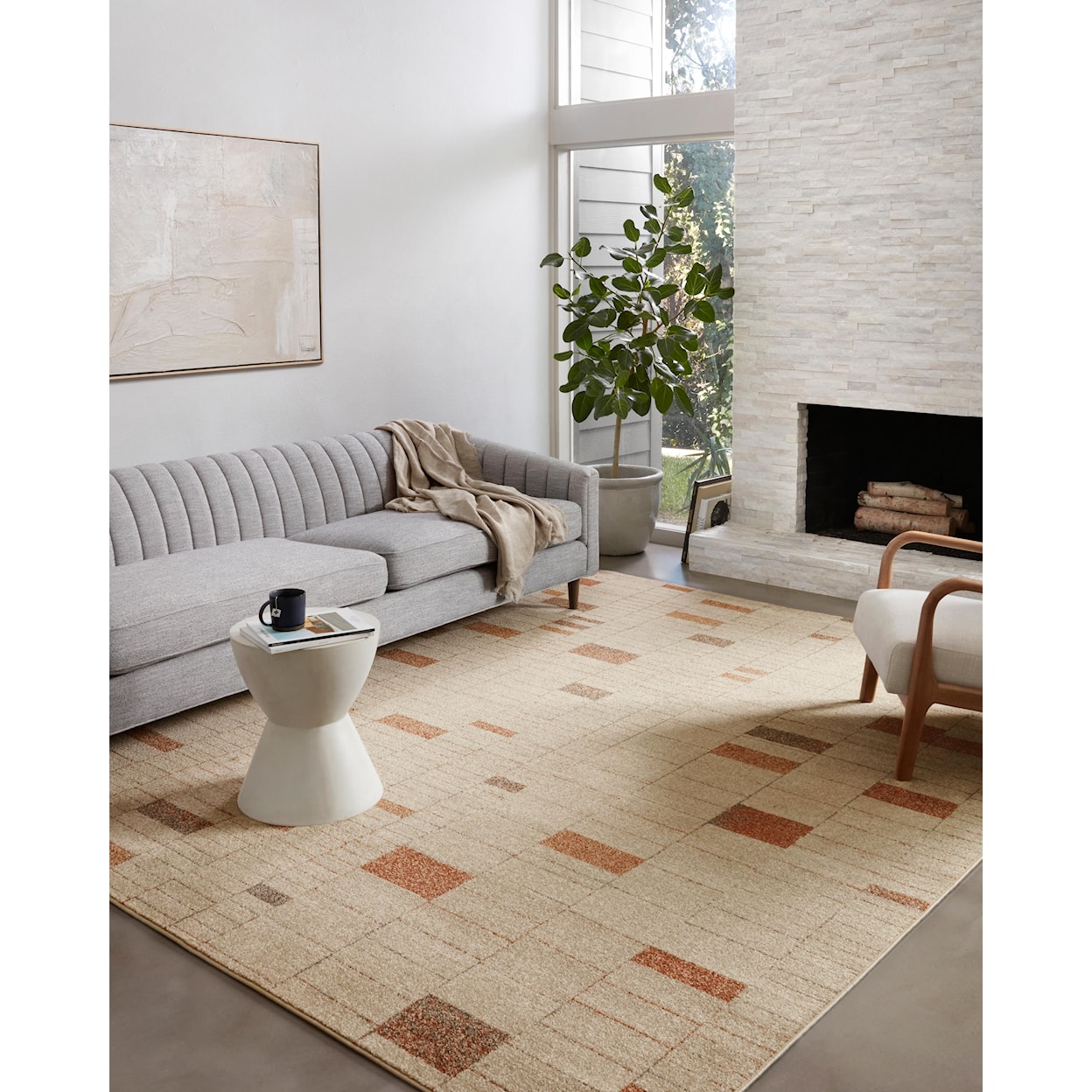 Reeds Rugs Bowery 18" x 18"  Rug