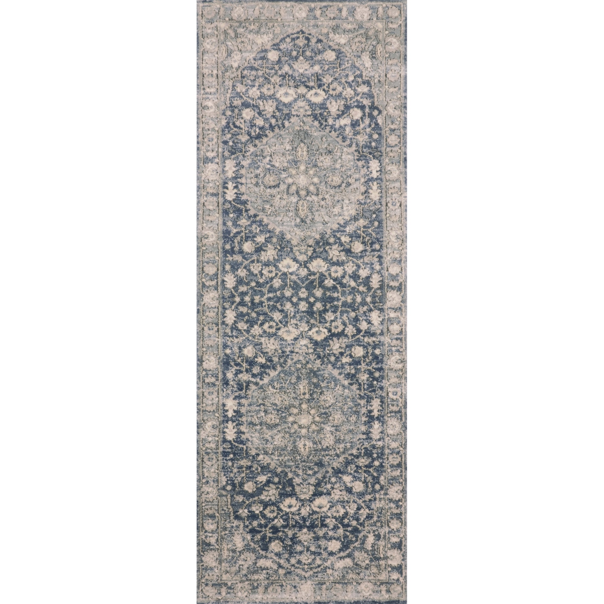 Loloi Rugs Teagan TEAGTEA01DEMI99D6 9'9" x 13'6" Denim / Mist