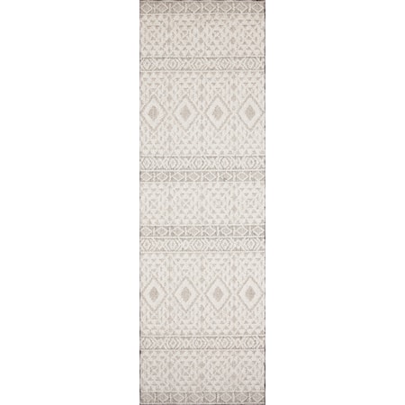 1&apos;6&quot; x 1&apos;6&quot;  Silver / Ivory Rug