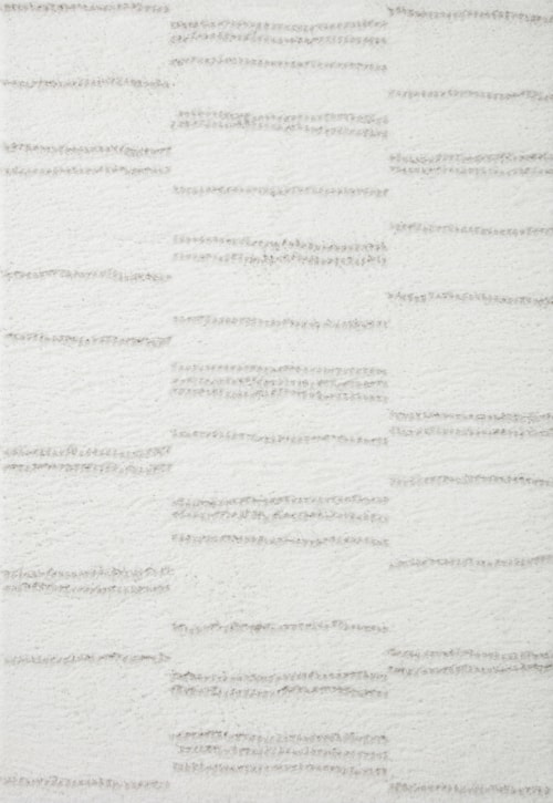 18" x 18" White / Grey Sample Rug