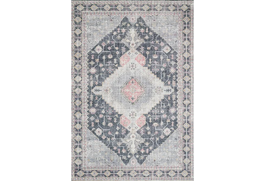 Skye 7' 6" x 9' 6" Charcoal/Multi Rug by Reeds Rugs at Reeds Furniture