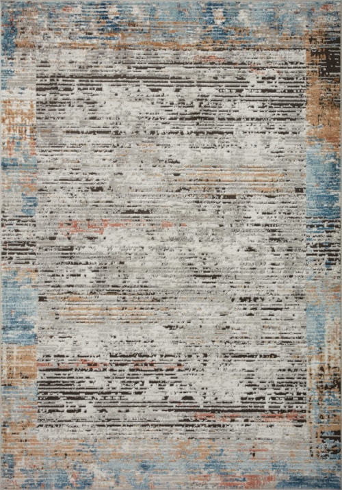 18" x 18" Ash / Multi Sample Rug