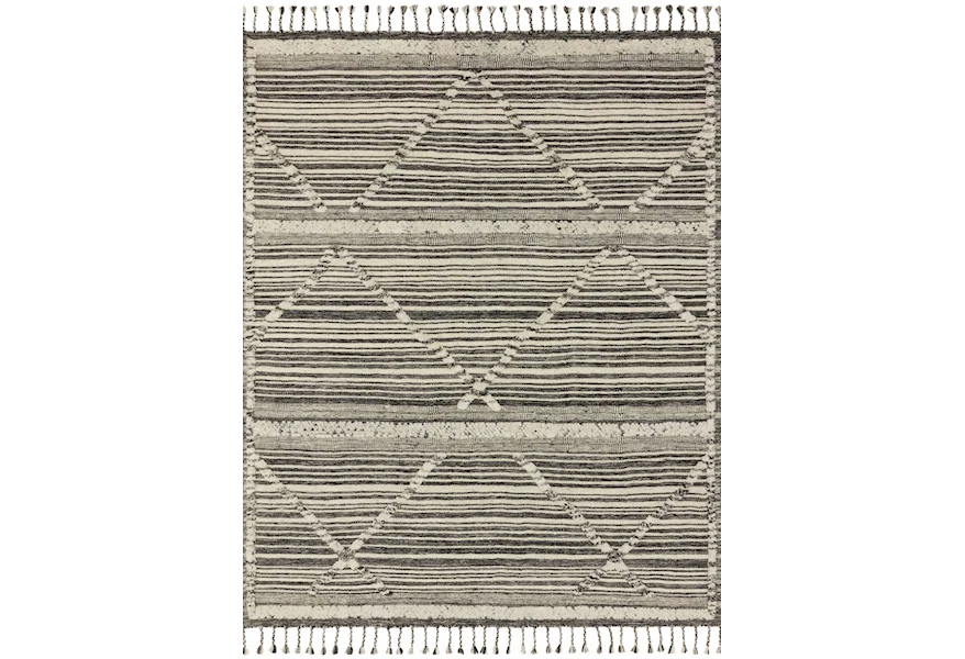 Iman 8'6" x 11'6" Ivory / Charcoal Rug by Reeds Rugs at Reeds Furniture