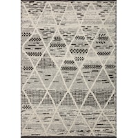 18" x 18" Charcoal / Ivory Sample Rug