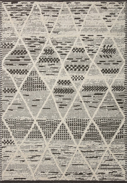 18" x 18" Charcoal / Ivory Sample Rug