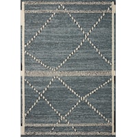 2'7" x 7'6" Denim / Charcoal Runner Rug