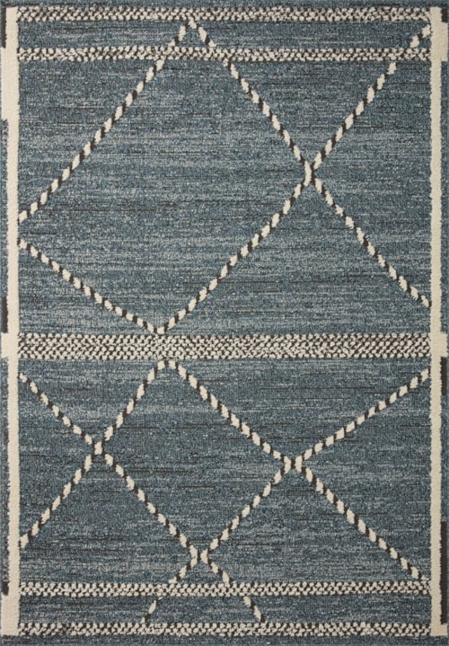 18" x 18" Denim / Charcoal Sample Rug