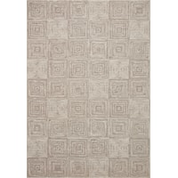 2'-7" x 4' Beige / Grey Rug