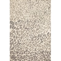 7'9" x 9'9" Grey / Ivory Rug