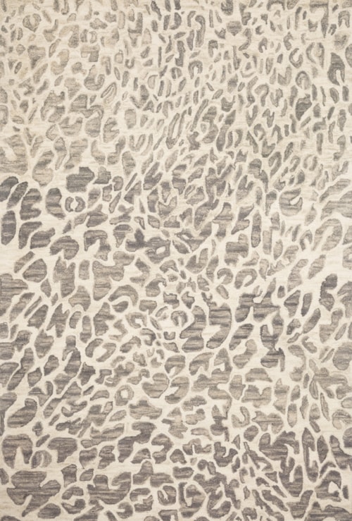 9'3" x 13' Grey / Ivory Rug