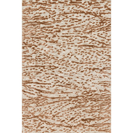 7'9" x 9'9" Oatmeal / Terracotta Rug