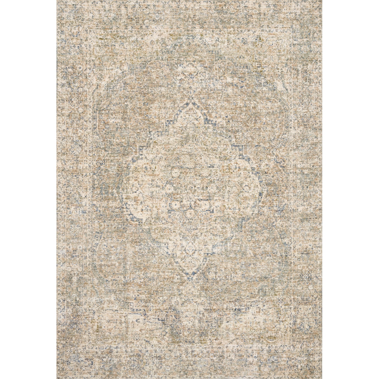 Loloi Rugs Revere 1'6" x 1'6"  Granite / Blue Rug