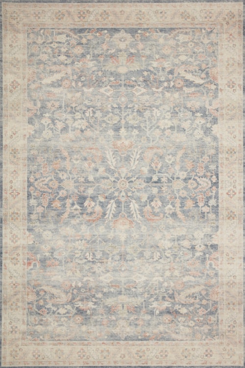18" x 18" Denim / Multi Sample Rug