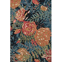 3'6" x 5'6" Black / Fiesta Rug