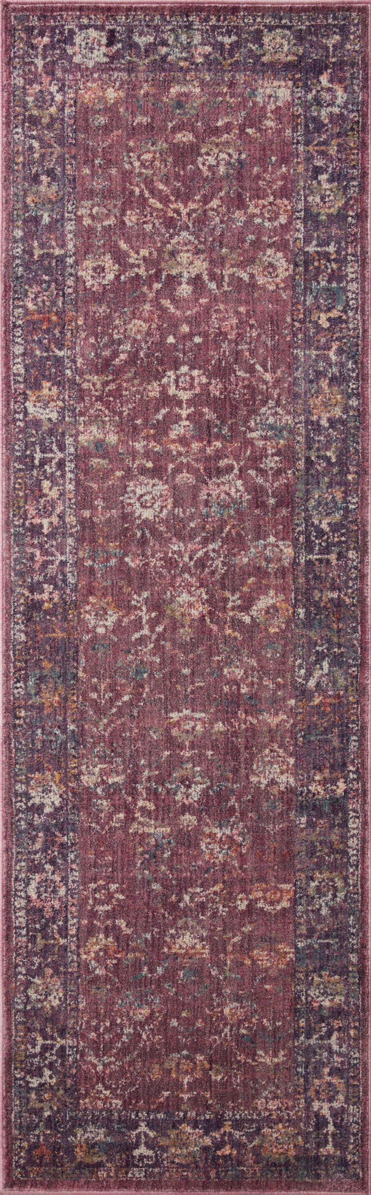 18" x 18"  Grape / Multi Rug