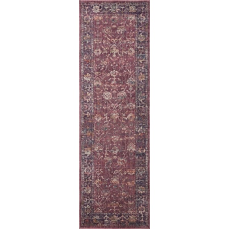 5&apos;0&quot; x 5&apos;0&quot;  Grape / Multi Rug