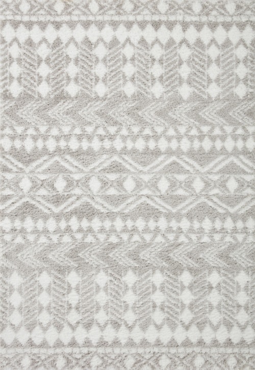 18" x 18" Grey / White Sample Rug