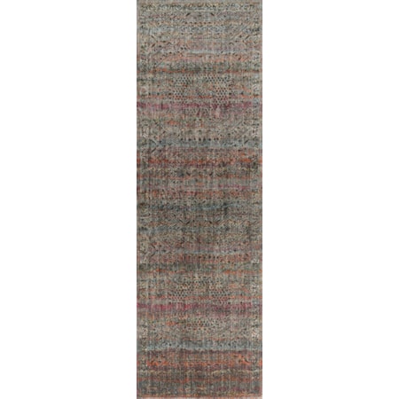 1&apos;6&quot; x 1&apos;6&quot;  Charcoal / Sunset Rug