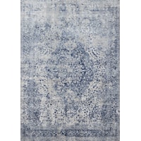 2'-7" X 4' Blue / Stone Area Rug