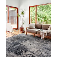 7'10" x 10' Charcoal / Silver Rectangle Rug