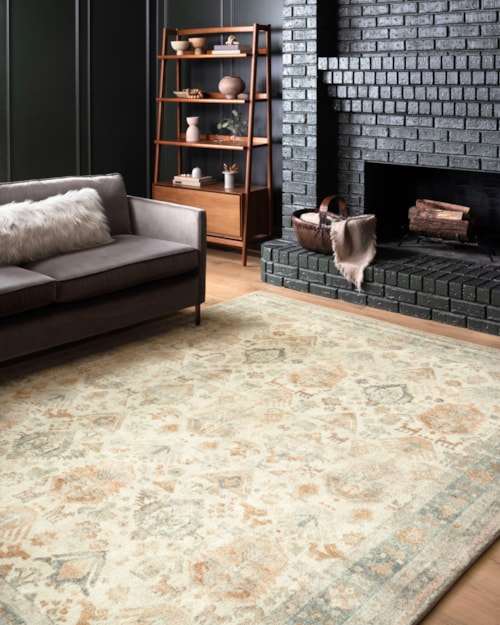 18" x 18" Beige / Multi Sample Rug