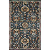 3'6" x 5'6" Denim / Multi Rug