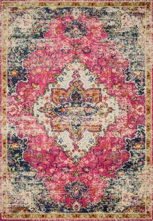 5'-1" X 7'-7" Pink / Midnight Rug