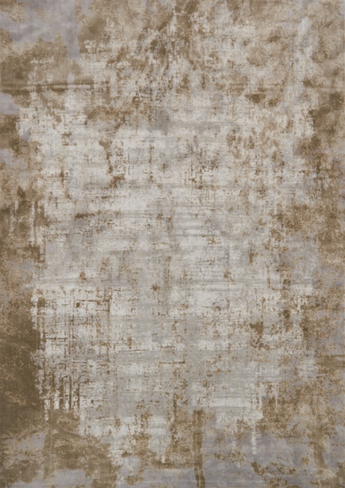 3'-7" X 5'-7" Wheat / Grey Area Rug