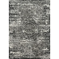 2'-5" X 7'-7" Graphite / Black Rug