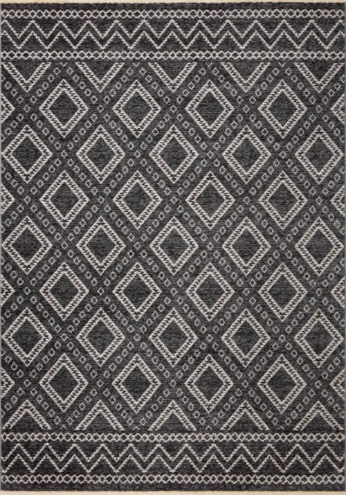 18" x 18" Charcoal / Dove Sample Rug