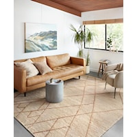 18" x 18" Ivory / Natural Sample Rug