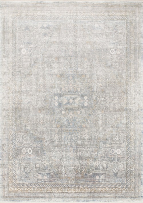 3'7" x 5' Silver / Multi Rug