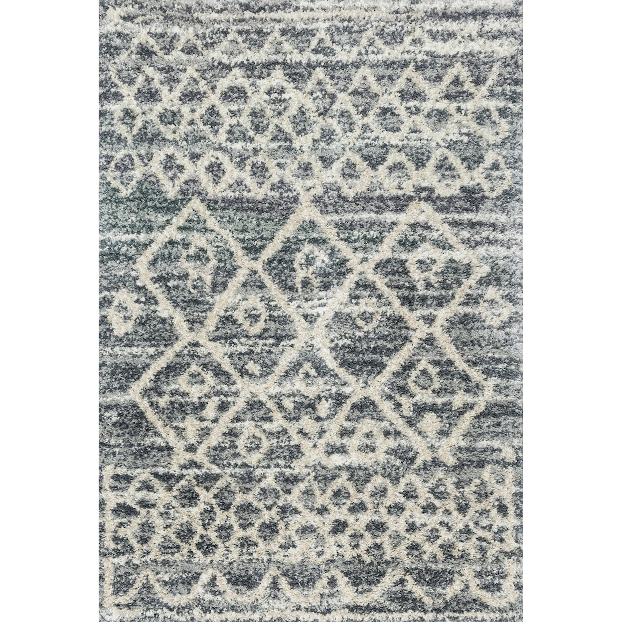 Loloi Rugs Quincy 5'3" x 7'6" Graphite / Beige Rug