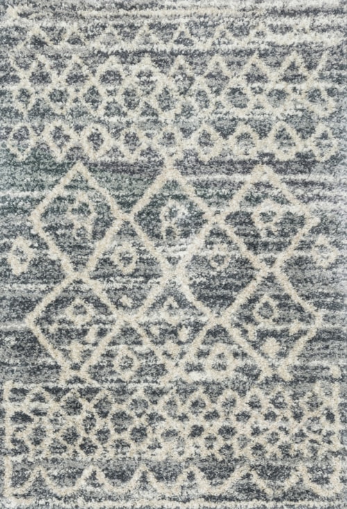 5'3" x 7'6" Graphite / Beige Rug