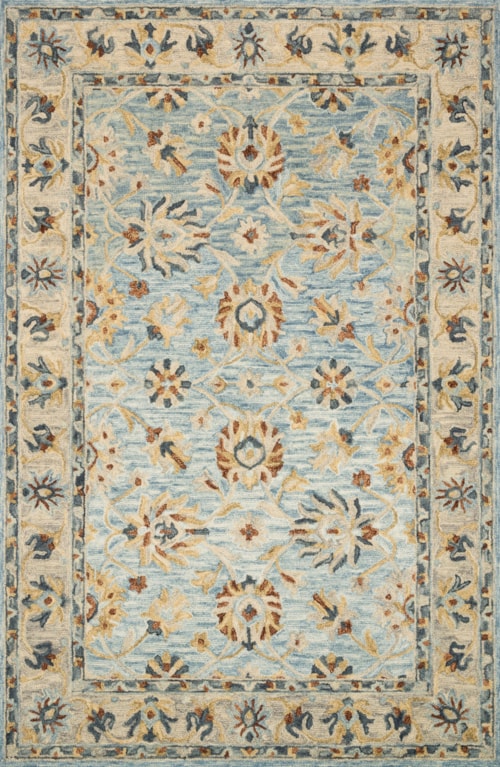 9'3" x 13' Lt. Blue / Natural Rug