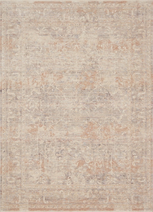 18" x 18"  Beige / Blue Rug