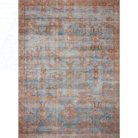 5'3" x 7'8" Ocean / Spice Rug