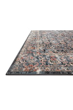 Reeds Rugs Cassandra 2'6" x 7'9" Charcoal / Rust Runner Rug