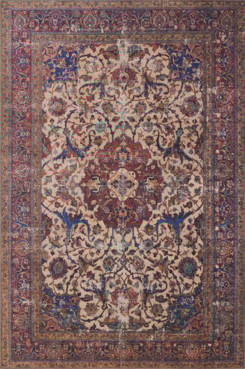 3'-6" x 5'-6" Sand / Multi Area Rug