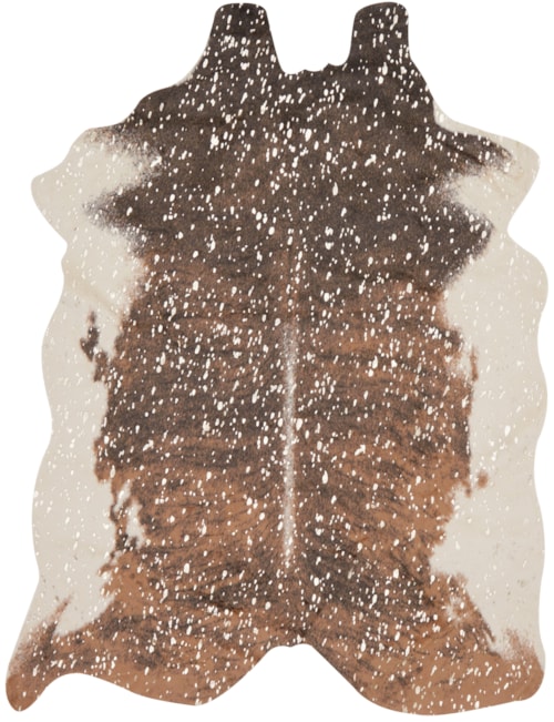3'-10" X 5' Walnut / Champagne Area Rug