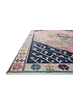 Loloi Rugs Fiona 2'0" x 5'0" Coral / Blue Rectangle Rug