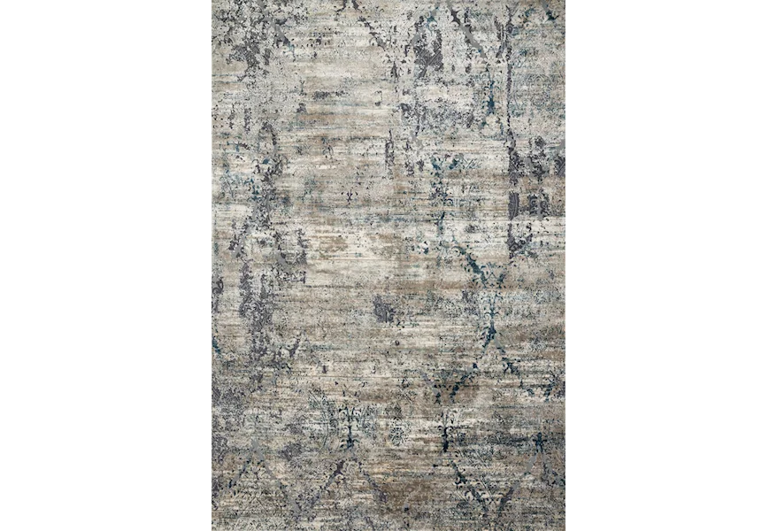 Cascade 1'6" x 1'6"  Taupe / Blue Rug by Reeds Rugs at Reeds Furniture