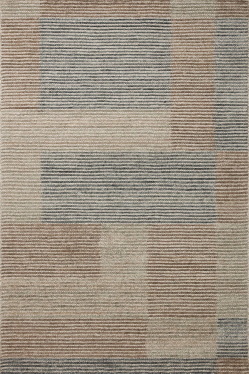 2'-6" x 9'-9" Beige / Slate Rug