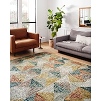 2'0" x 5'0" Lagoon / Spice Rectangle Rug