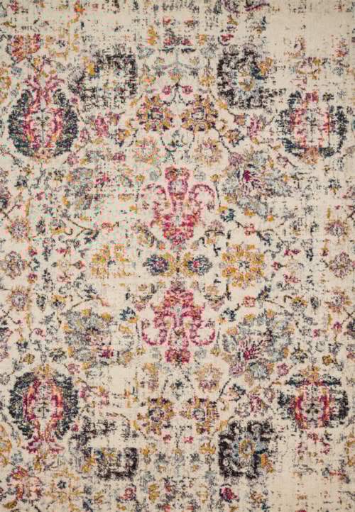 5'-1" X 7'-7" Ivory / Multi Rug
