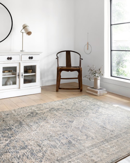 18" x 18" Sky / Natural Sample Rug